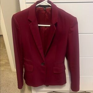 Elegant Burgundy Women's Blazer